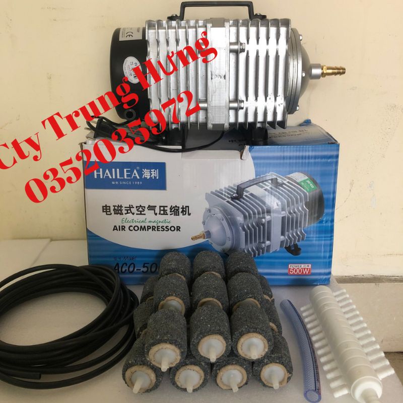 Máy sủi Oxy Hailea 220v. Công suất 135w,160w,380w,500w...vvv. Cam kết hàng chính hãng