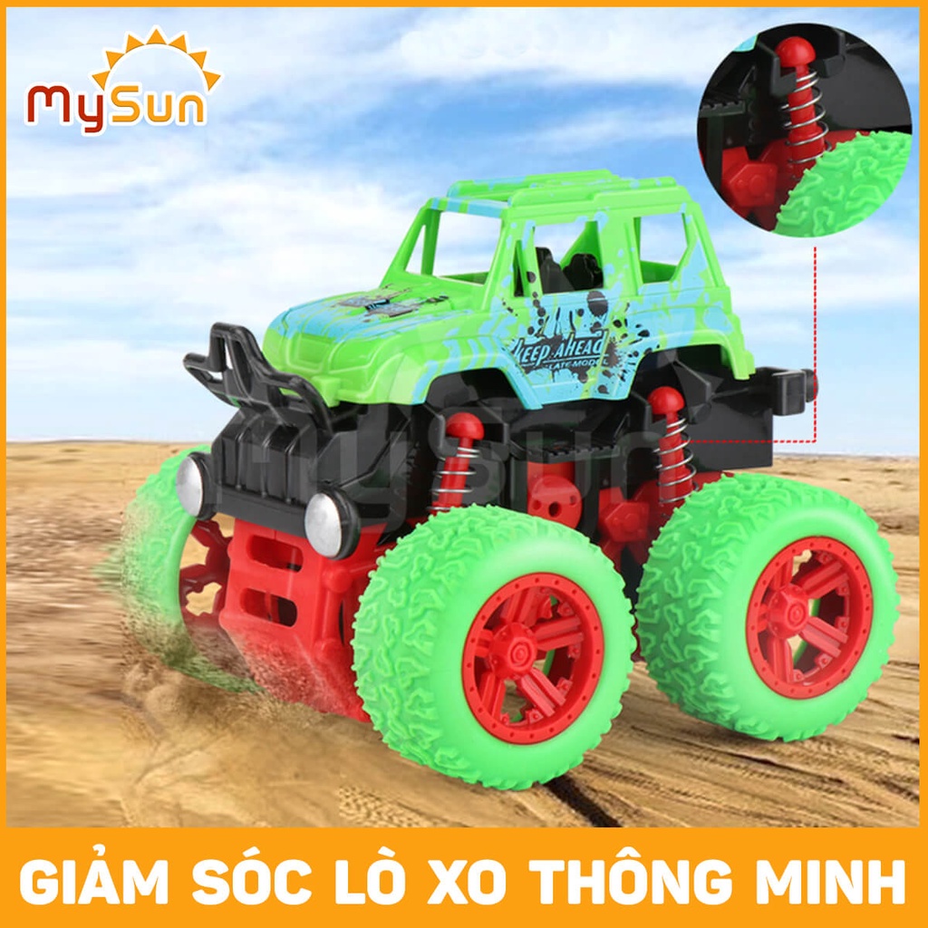 Đồ chơi xe ô tô vượt địa hình 4 bánh nhào lộn 360 độ trẻ em MySun