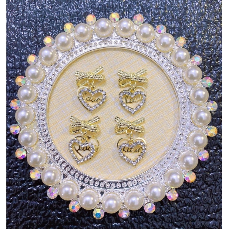 Charm nơ trái tim SHOP NAIL HUYỀN ANH