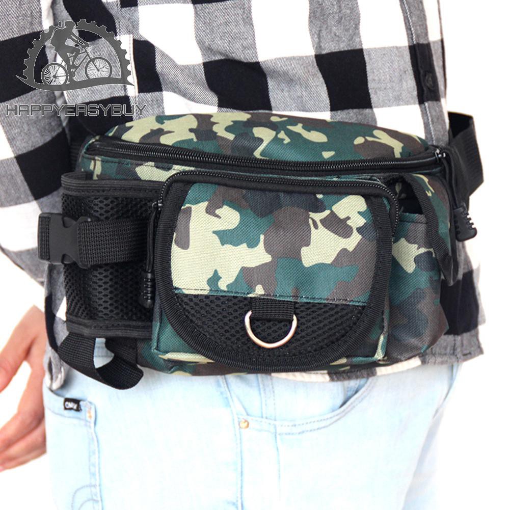 HAN❀Outdoor Fishing Waist Bag Large Capacity Canvas Lure Bag Fishing Tackle