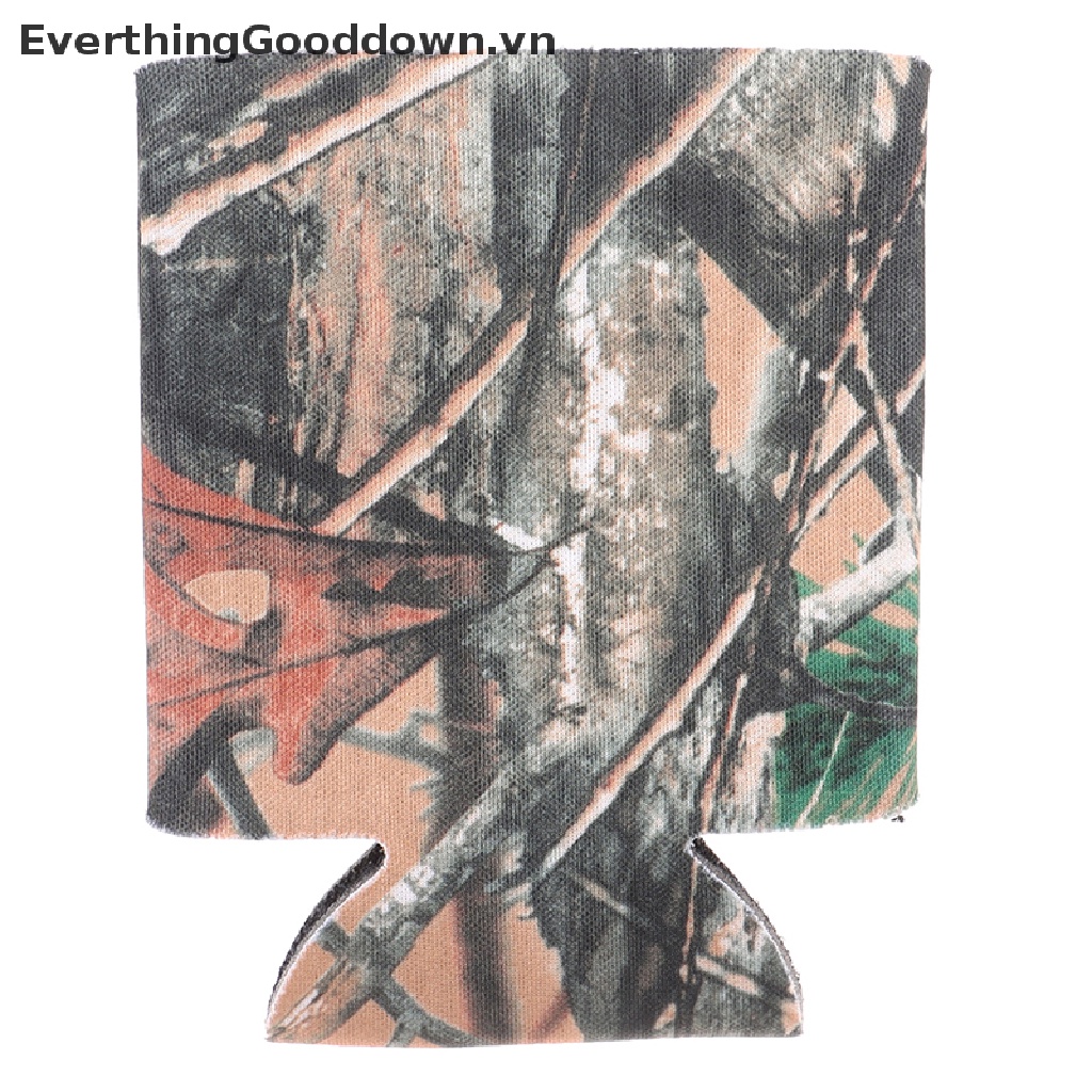 Everthinggooddown Set 5 Vỏ Bọc Lon Bia Bằng Cao Su Tổng Hợp Nhỏ Gọn Dùng Khi Đi Cắm Trại