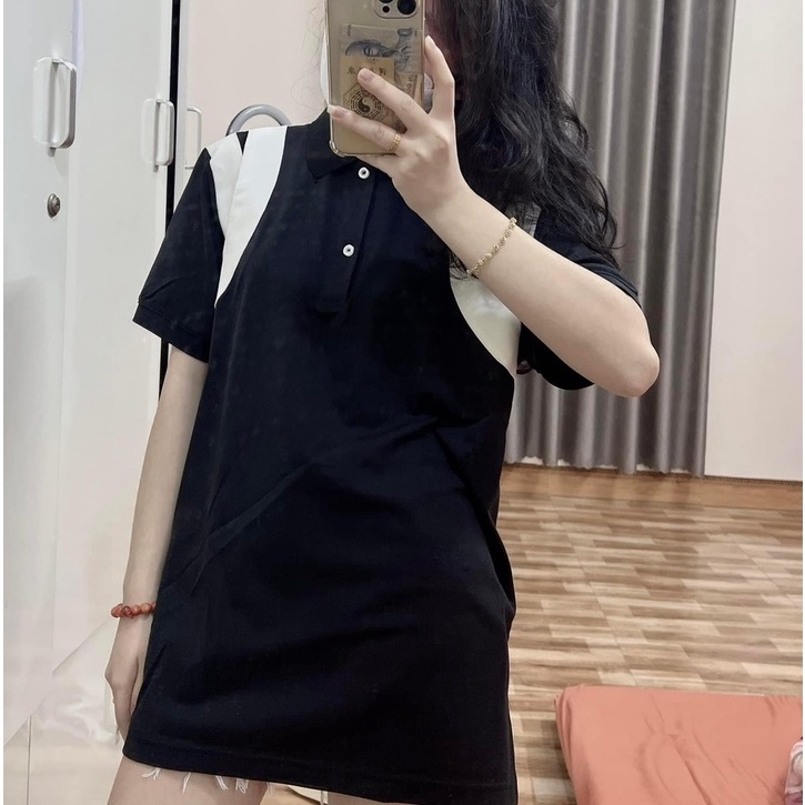 Áo polo nam nữ phối tay trắng form rộng unisex phong cách ulzzang chất cotton Coolz