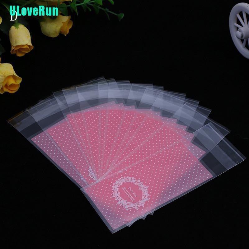 Set 100 Túi Nhựa Mini Tự Dính Dùng Để Đựng Bánh Quy Tiện Lợi