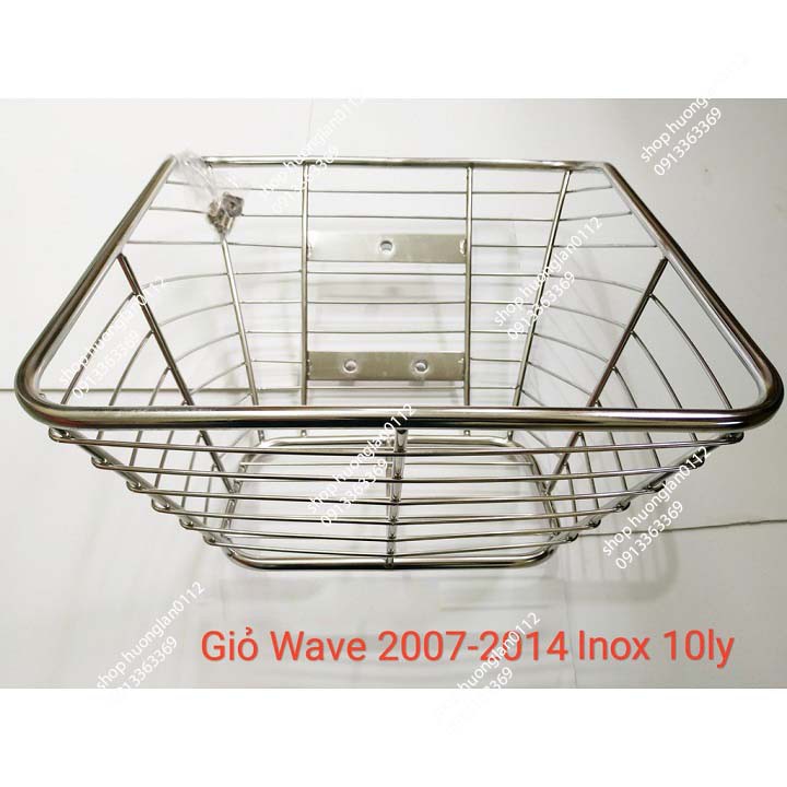 ( Hàng Chất, giá tốt ) Rổ INOX xe máy 10 ly Giỏ trước các loại xe DREAM,WAVE,SIRIUS..