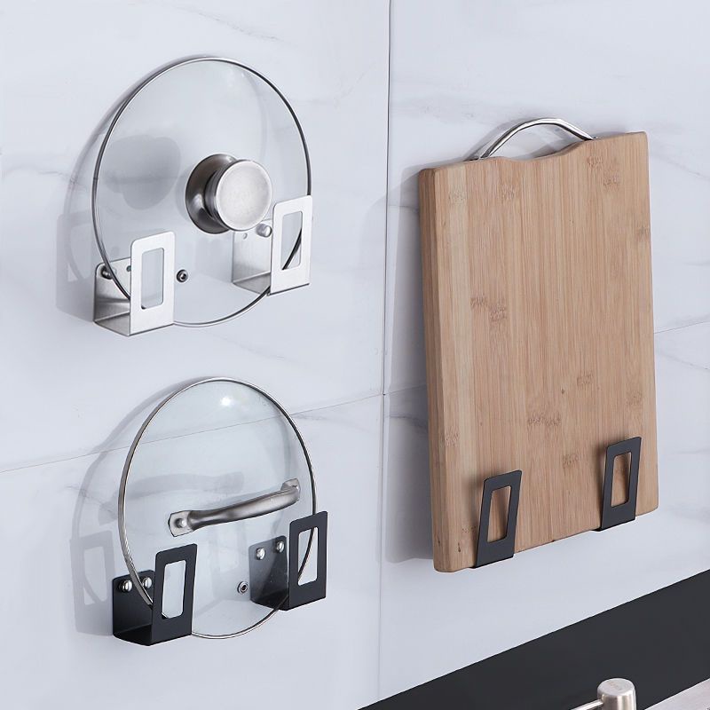 Kệ Dán Để Thớt Móc Dán Treo Vung Nồi