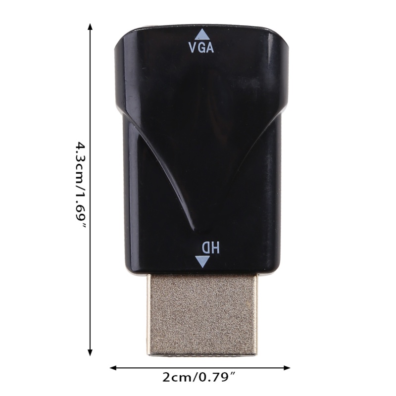 Đầu Chuyển Đổi HDMI- Đực Sang VGA Cái