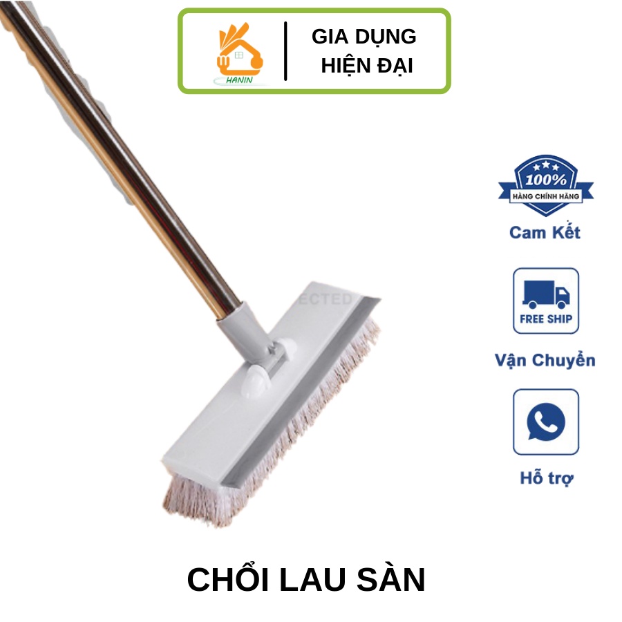 Chổi lau sàn gạt nước - Cây lau sàn quét gạt 2 đầu tiện lợi, dễ dàng điều chỉnh độ dài