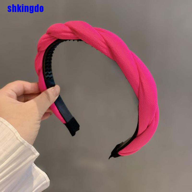 Cài tóc họa tiết xoắn màu trơn thiết kế thời trang