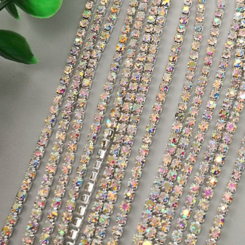 Dây Xoàn Chấu 1 mét đá chấu đính kết phụ kiện trang phục, làm trang sức