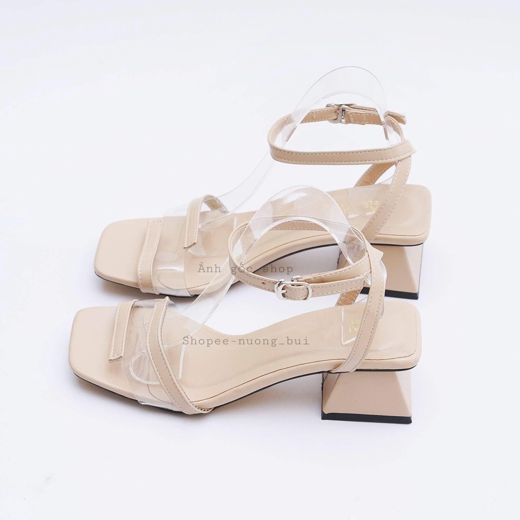 Sandal nữ gót vuông cao 5cm 4 màu siêu xinh 5p - 901