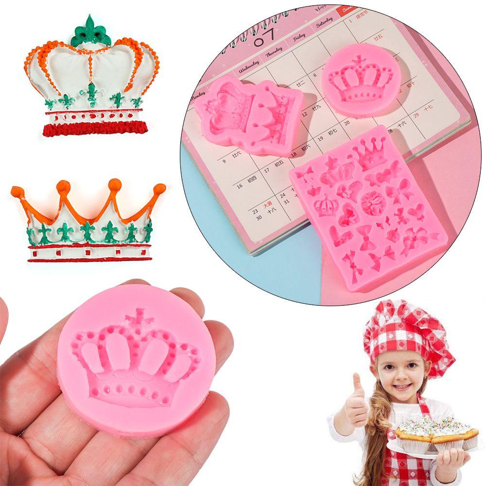 Khuôn Silicone Làm Đất Sét Hình Vương Miện Công Chúa