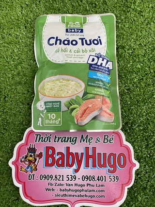 Cháo tươi SG FOOD ăn dặm cho bé đủ vị KHÔNG CHẤT BẢO QUẢN