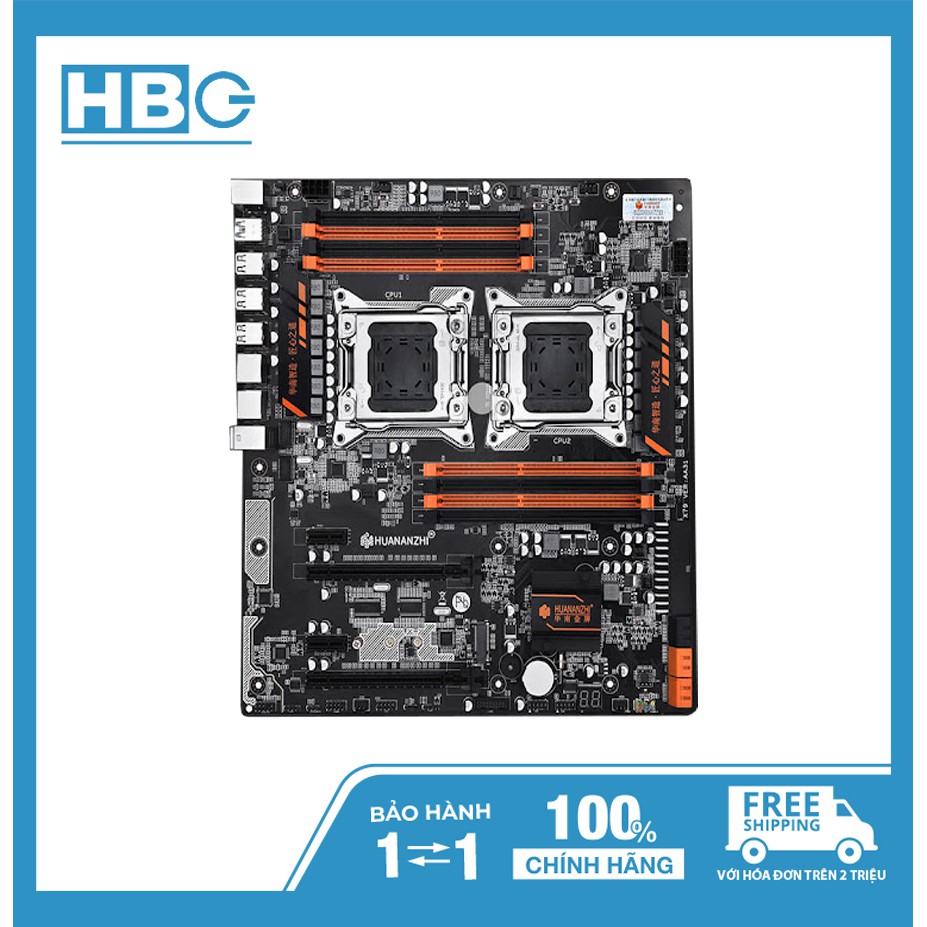 MAIN x79 Huananzi 8D dual CPU Socket 2011 BO MẠCH CHỦ