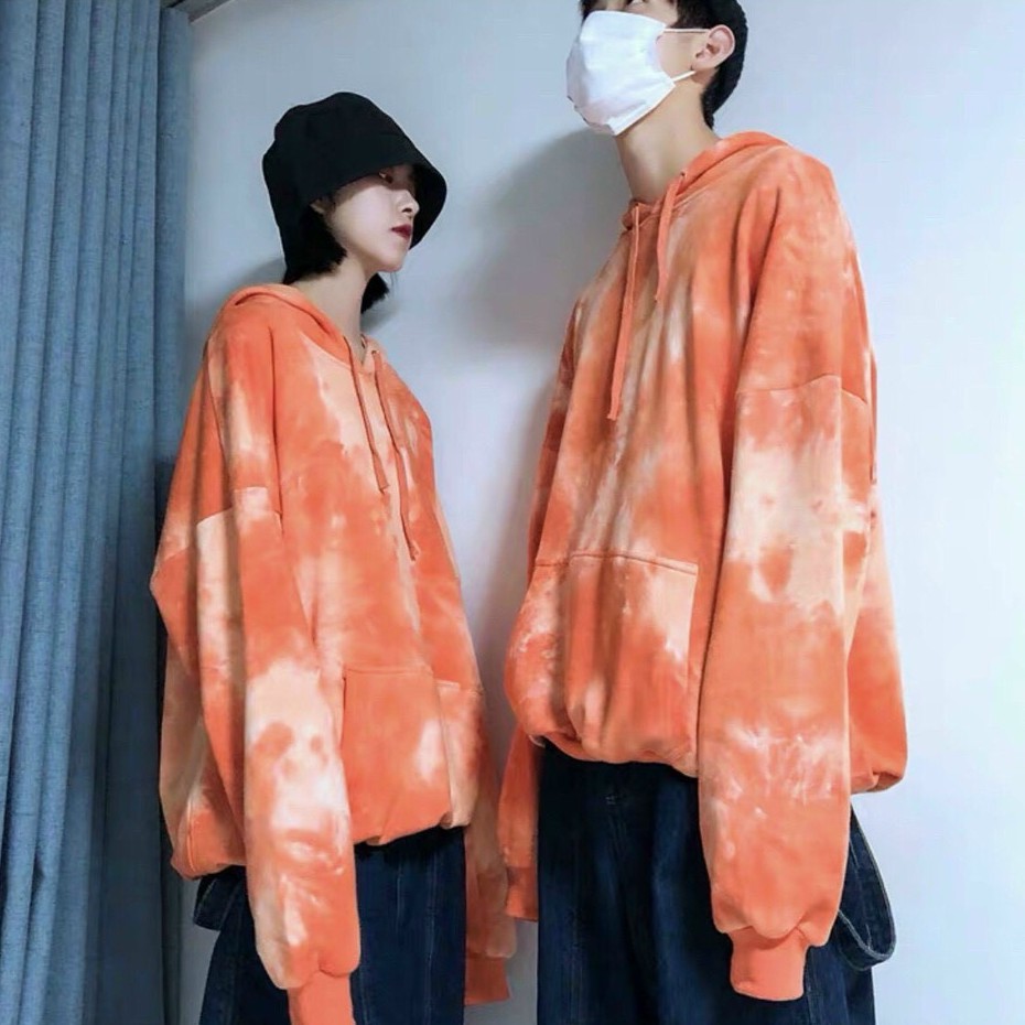 Áo hoodie loang màu thun nỉ unisex nam nữ form rộng dáng dài cao cấp thoáng mát | BigBuy360 - bigbuy360.vn