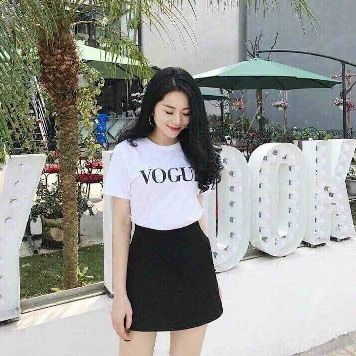 Chân váy chữ A trơn 2 túi bên xinh có quần bảo hộ chất tuyết mưa
