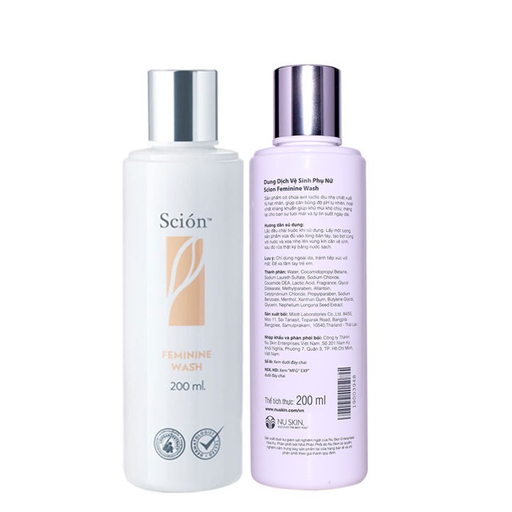Dung dịch vệ sinh phụ nữ Scion Feminine Wash 200 ml của Nuskin Mỹ