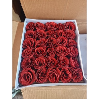 hộp hoa kim tuyến nhũ 30 bông