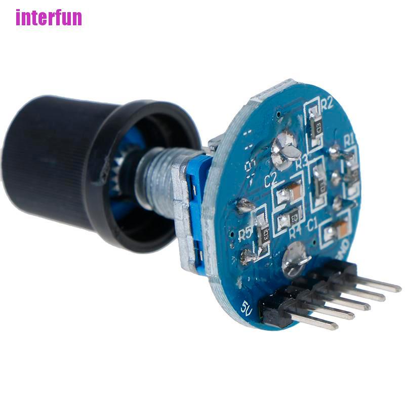 [Interfun1] Rotary Encoder Module Brick Sensor Development Audio Potentiometer Knob Cap [Fun]