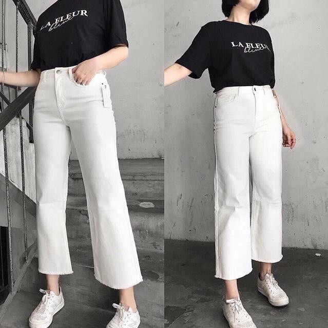 ❤️ HÀNG culottes CÁO CẤP❤️ quần ống suông NAM NỮ ĐEN TRẮNG RỘNG DÀI BAGGY ĐẸP GIÁ RẺ ĐI HỌC