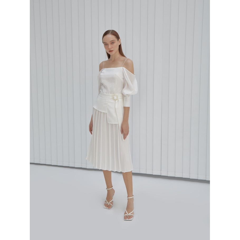 COCO SIN - Chân Váy Dập Ly Trắng Combine | BigBuy360 - bigbuy360.vn