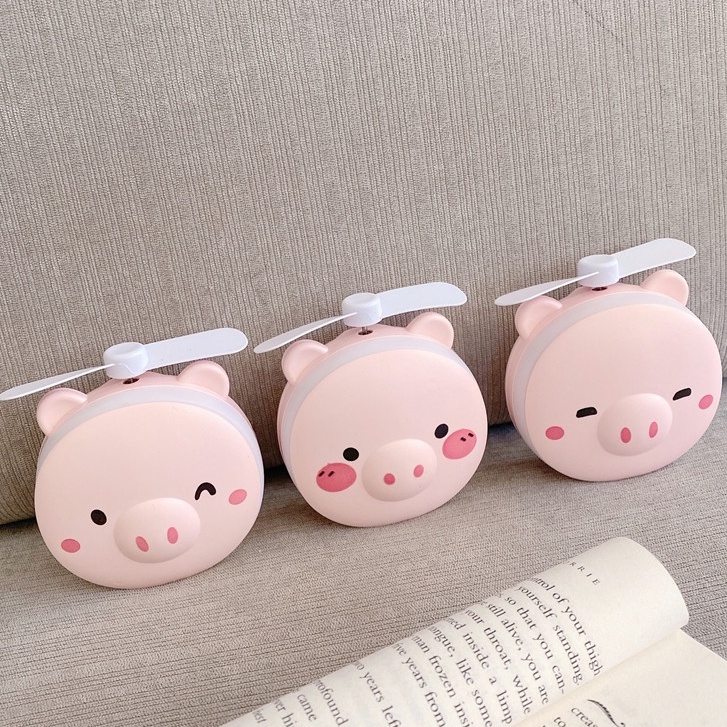 Bộ Quạt Heo Kèm Gương(Hàng Mới Về)