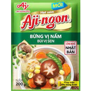 Hạt nêm ajingon vị nấm thơm hương sen 200g - hạt nêm ajinomoto