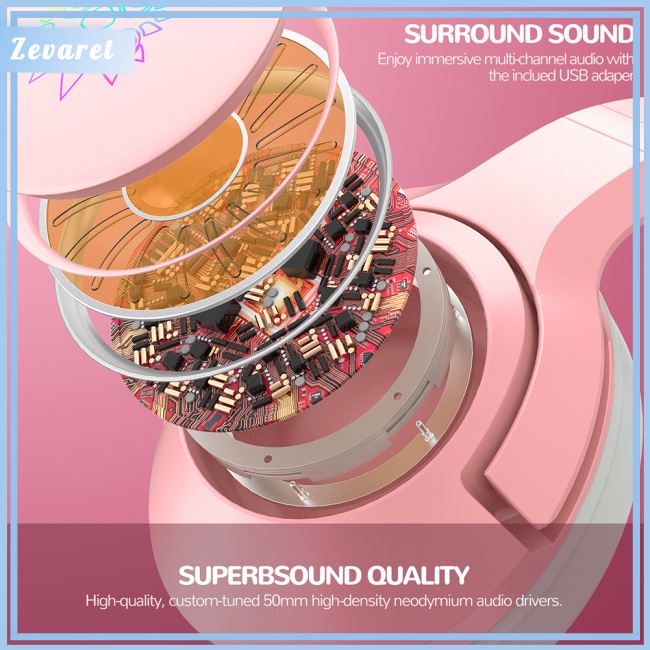 Tai Nghe Chụp Tai Zevaret Onikuma K9 Có Đèn Led Rgb Kèm Phụ Kiện