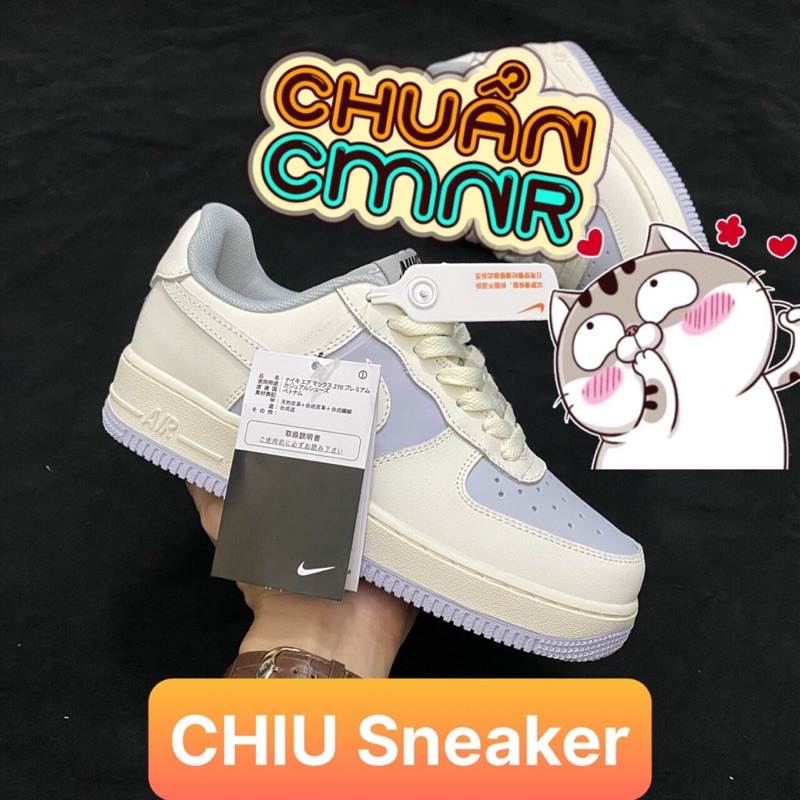 [ CHIU Sneaker ] Giày Sneaker tăng chiều cao af1 phiên bản cao cấp giày thể thao af1 trắng đế xanh cao cấp