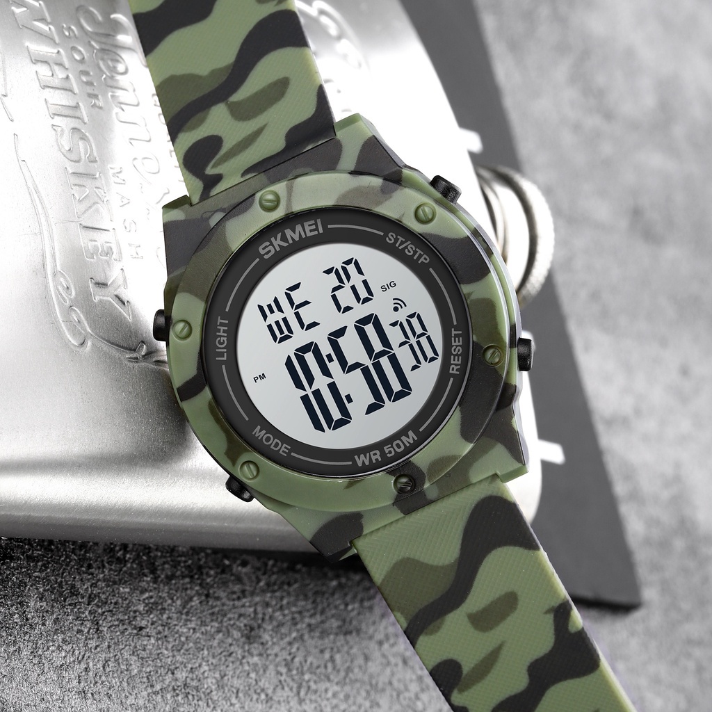 Đồng Hồ Điện Tử Đa Năng SKMEI 1772 Chống Nước Với Dây Đeo PU Cho Nam