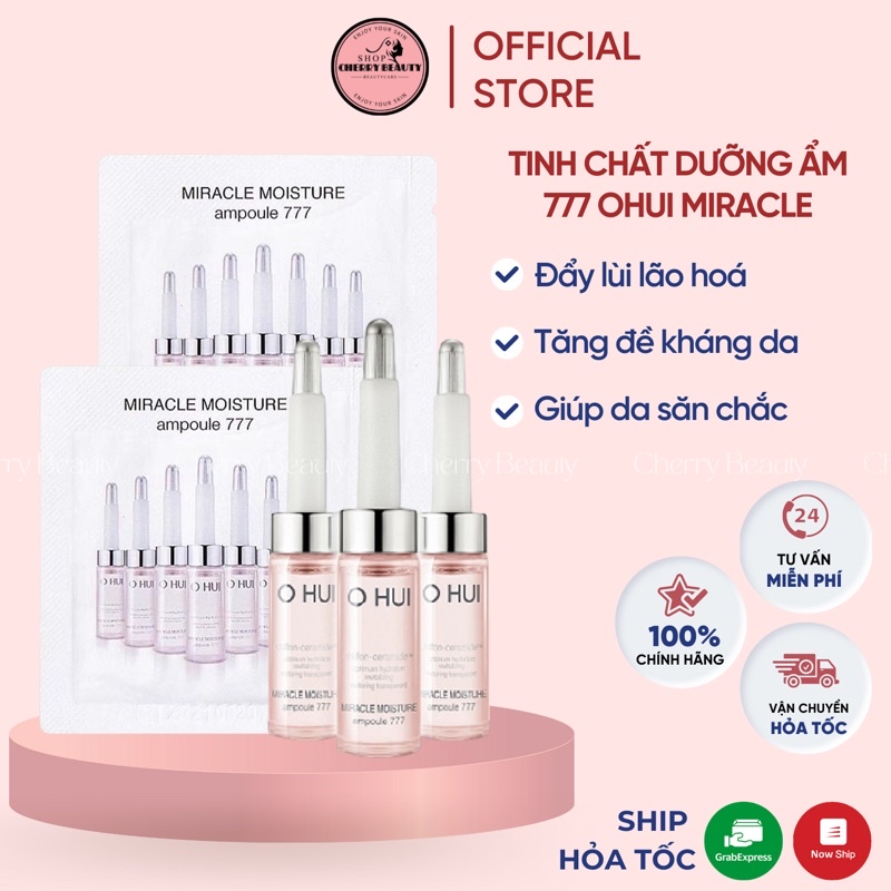 Tinh Chất Dưỡng Ẩm 777 Ohui Miracle date 2025