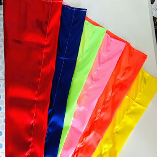 01 bộ Cờ Phướn - cờ chuối - 6 màu size 40x80cm - vải Phi bóng