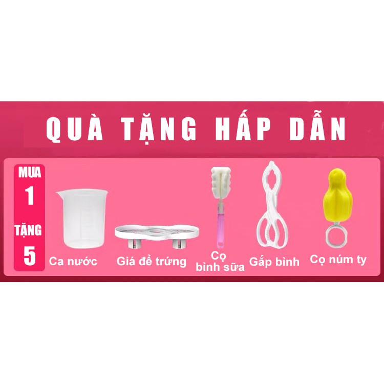 Máy hâm sữa đôi và tiệt trùng đa năng BWS hâm nước pha sữa, ủ sữa, hâm sữa mẹ cho bé CBME