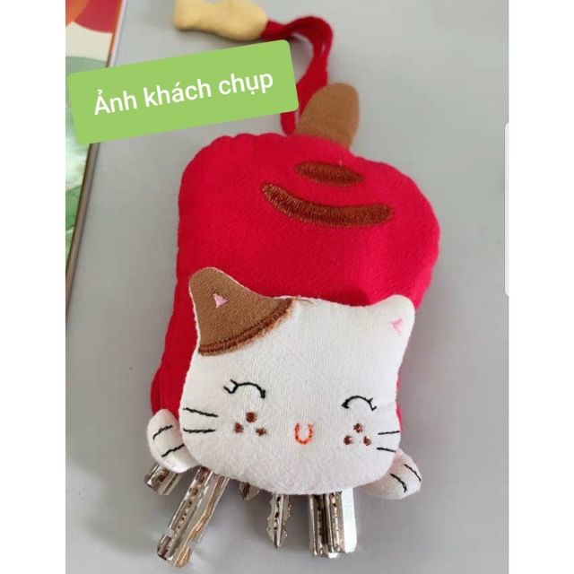 Bọc chìa khóa con vật bảo vệ tránh xước điện thoại, son, đồ trong túi xách