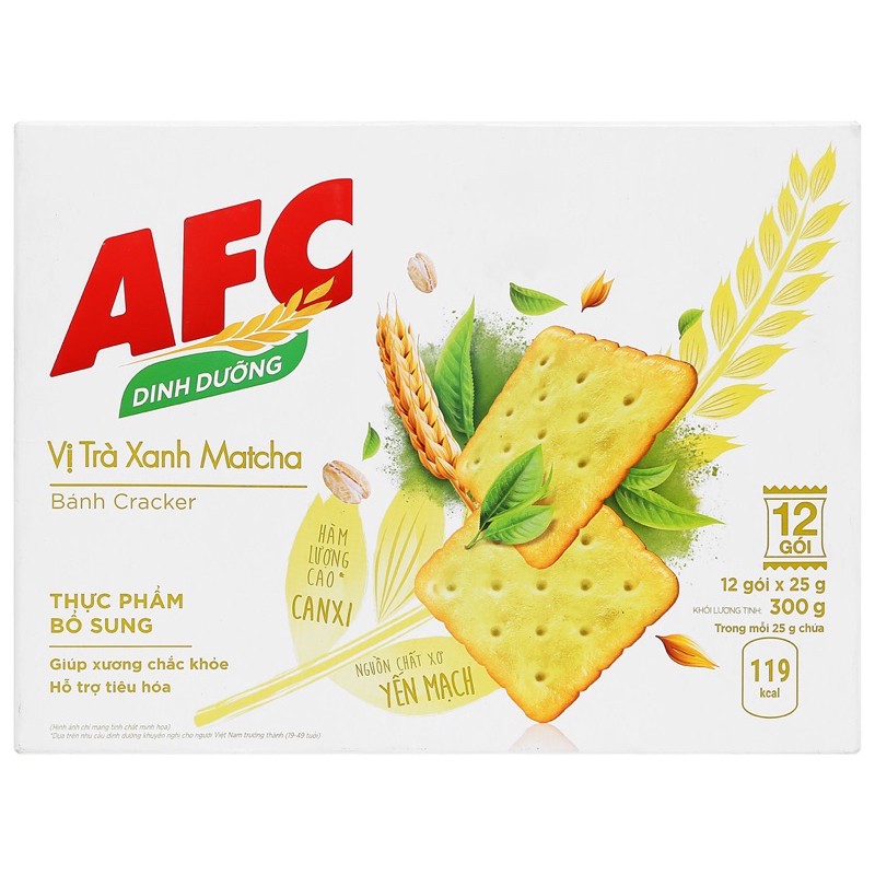 BÁNH AFC VỊ TRÀ XANH MATCHA HỘP 300G