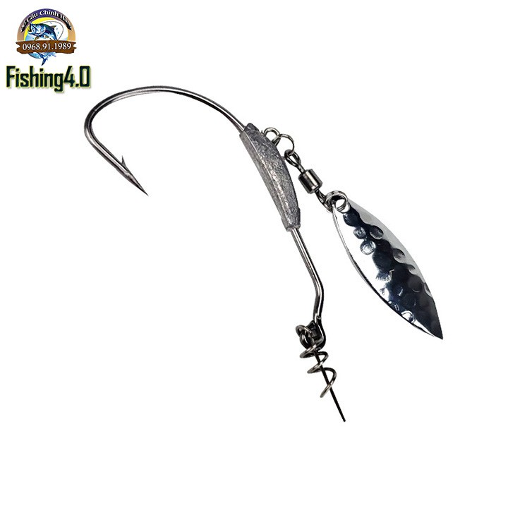 Lưỡi câu cá lóc - Câu Lure mồi mềm - Lưỡi có thìa đủ kích thước 2g - 3g - 4g - 5g - 6g - 7g - 9g - KK03