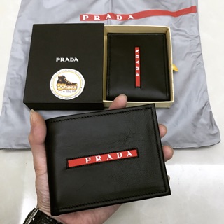 [ĐỘC QUYỀN] Ví da PRADA nam DA DÊ XỊN 100%
