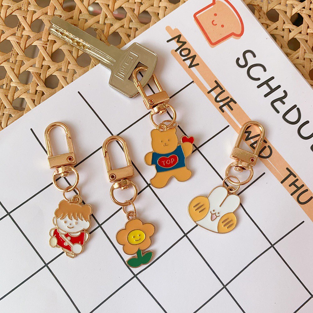 Móc Khóa Hình Thỏ Hoạt Hình Xinh Xắn Dễ Thương