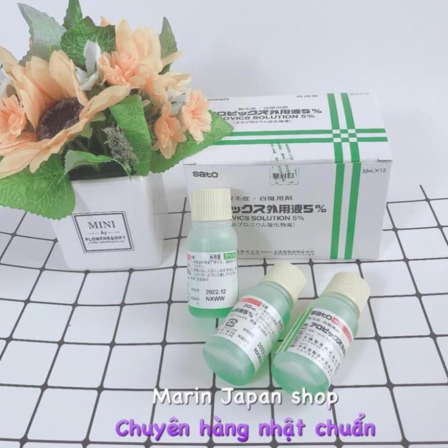 Tinh chất kích thích mọc tóc Sato Arovics Solutions 5% - Nhật Bản chiết xuất từ các loại thảo dược