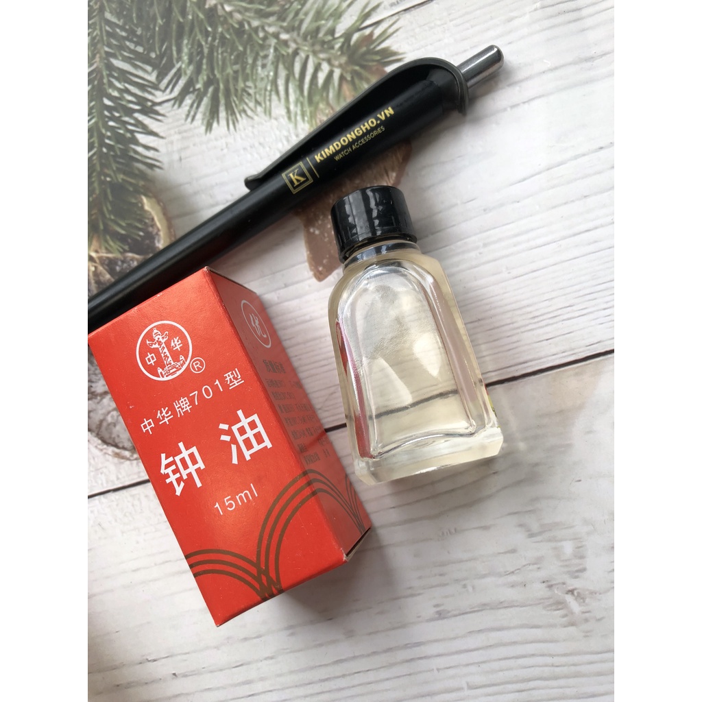 Dầu Lau Tra Máy Đồng Hồ Đeo Tay Pin, Quartz 5ml 15ml
