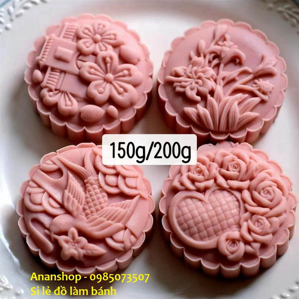 Khuôn trung thu lò xo 2023 mẫu hoa hồng, lan, chim
