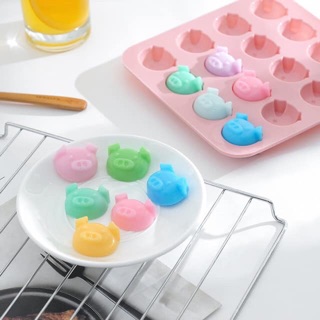 Khuôn silicon lợn làm thạch,bánh...