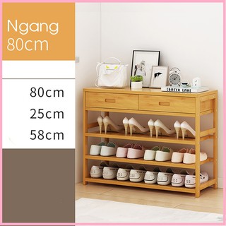 re0409 Kệ để giày dép gỗ 3 tầng 80cm - Tủ giày