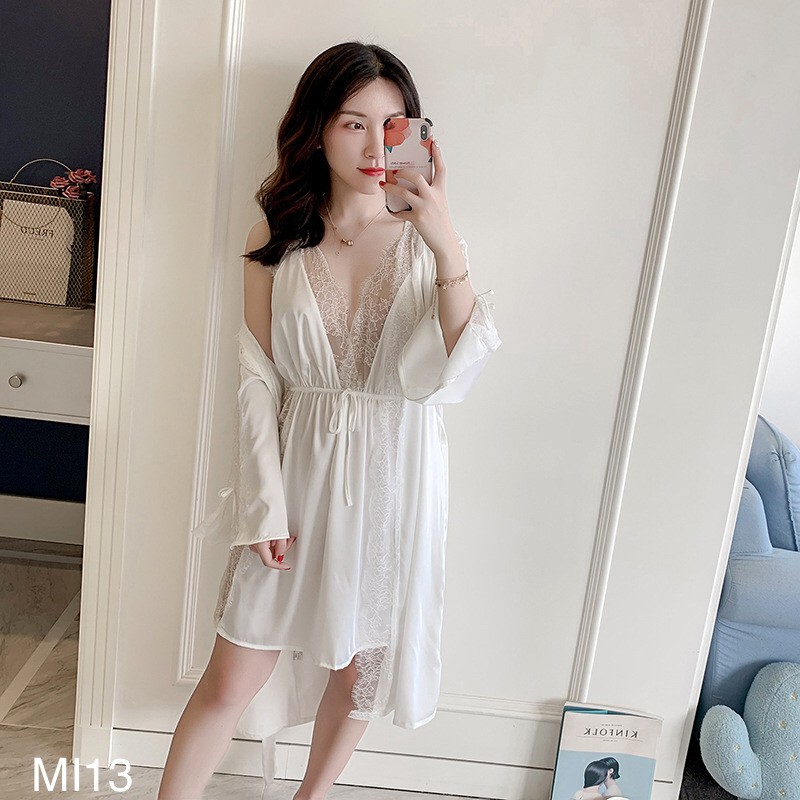 Váy Ngủ Lụa Áo Choàng Ngủ Nữ Đẹp Sang Chảnh MIA BRA M13 | BigBuy360 - bigbuy360.vn