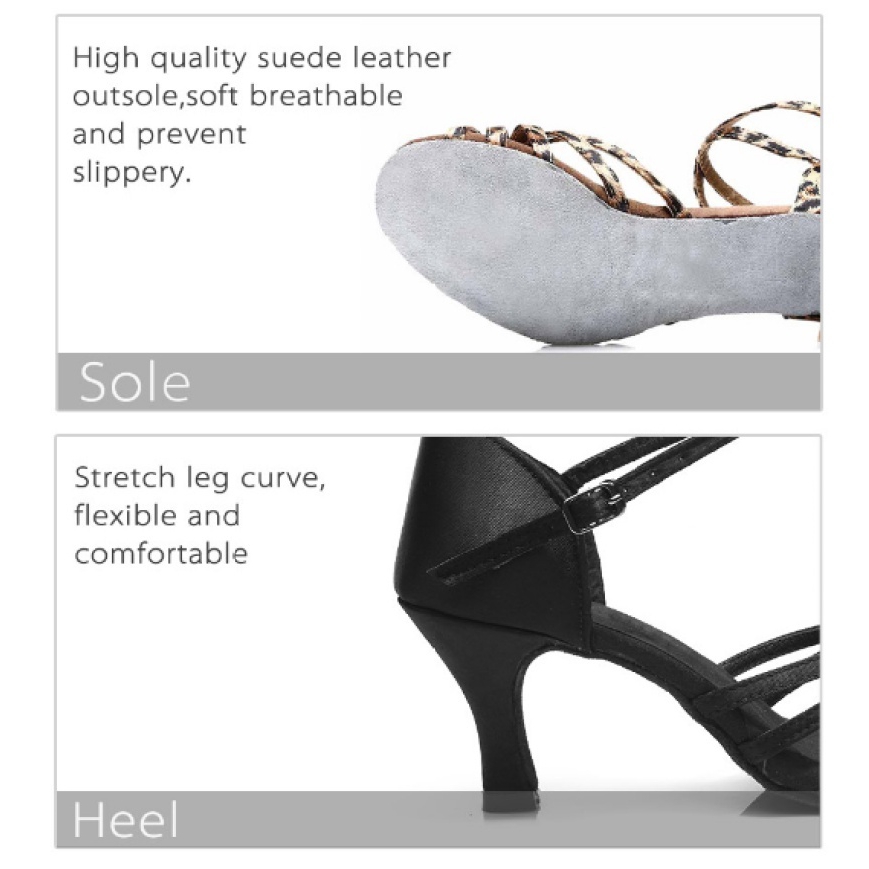 7cm Giày khiêu vũ Tango gót cao cho phụ nữ/ bé gái
