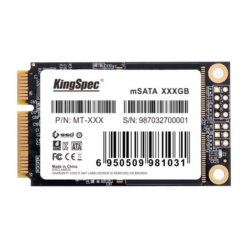 Ổ Cứng SSD Msata Kingspec 128Gb Chính Hãng Bh 3 năm.