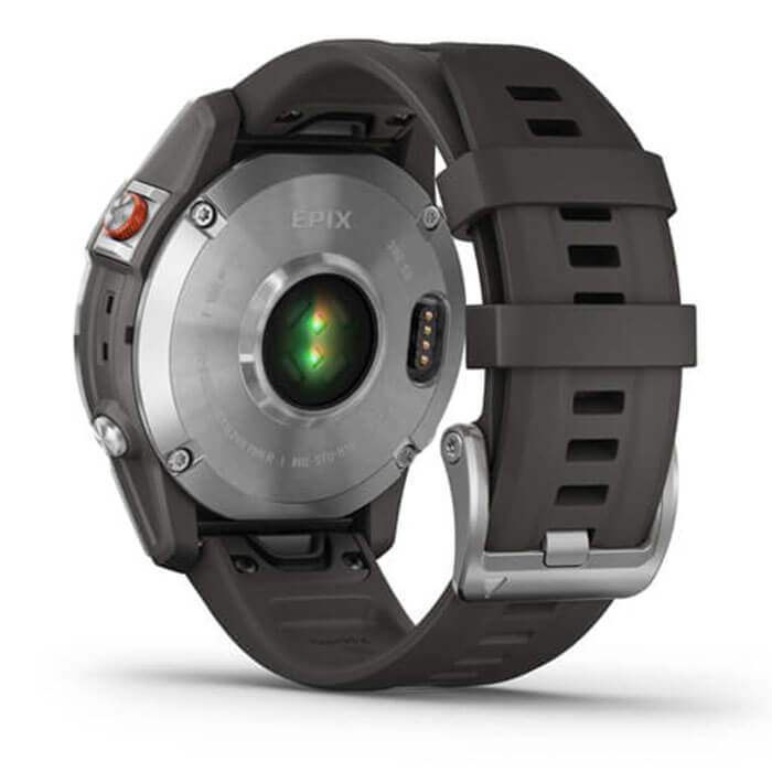 Đồng hồ thông minh Garmin Epix Gen 2, Slate Steel, Silicone Band