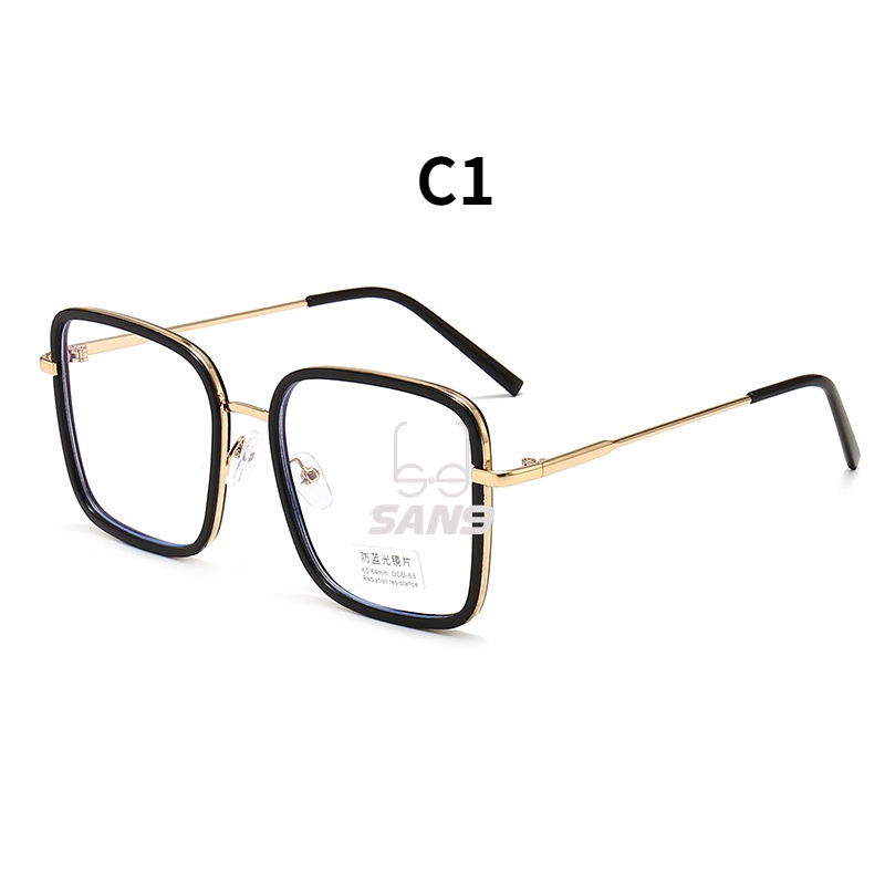 Mắt kính gọng vuông chống ánh sáng xanh từ máy tính