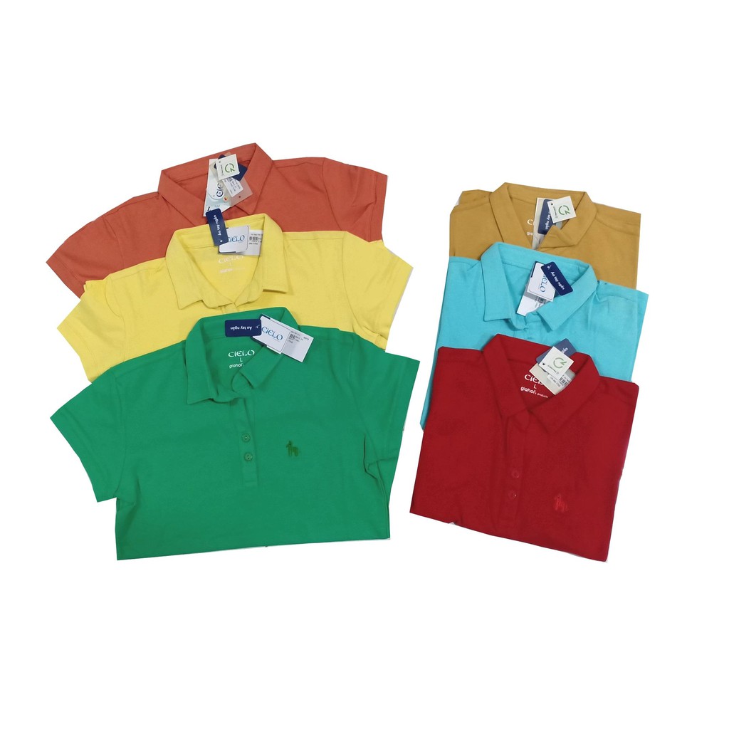 Áo Polo nữ Thun Caro Gia Hồi Kiểu Dáng đơn giản (Size M-&gt;XL)