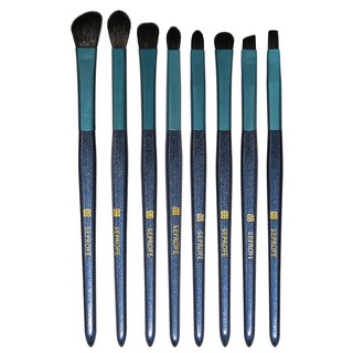 Bộ 8 cây cọ trang điểm mắt/lông mày/môi kích thước nhỏ gọn trang trí họa tiết bầu trời sao hiệu SEPROFE