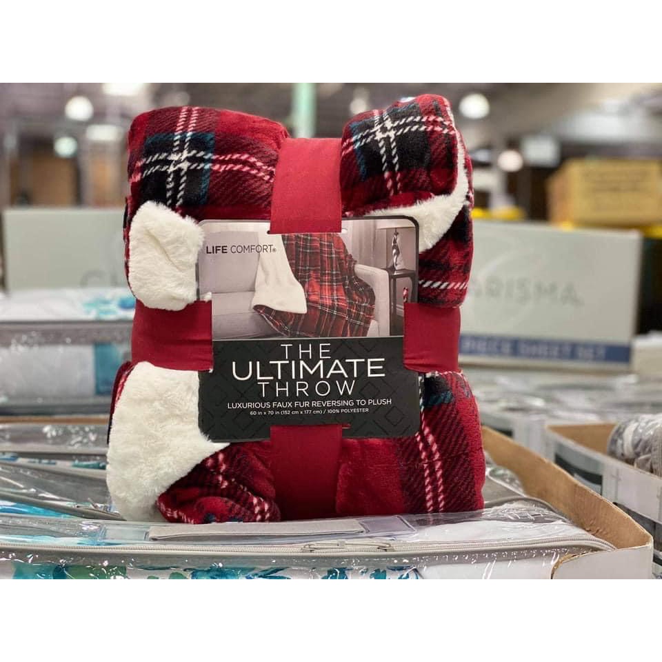 Chăn mền lông cừu Life Comfort The Ultimate Throw của Mỹ